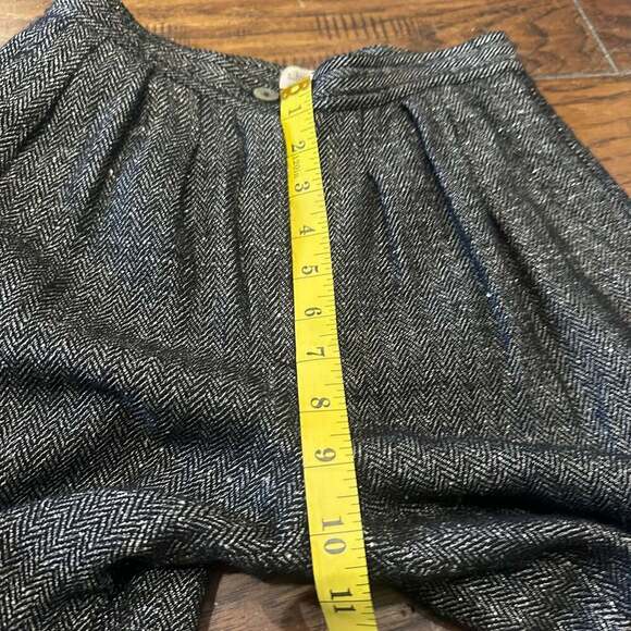 Liz Claiborne Emma Black Metallic Weave Ankle Pants Size 6 Midrise - Picture 5 of 6